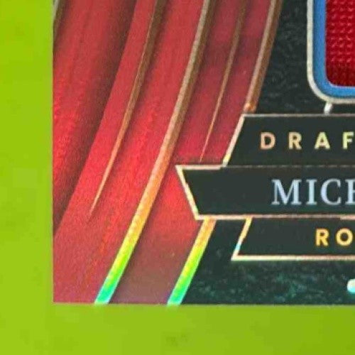 2024 Select Michael Penix Jr. Draft Selections Memorabilia Red Prizm RC Falcons
