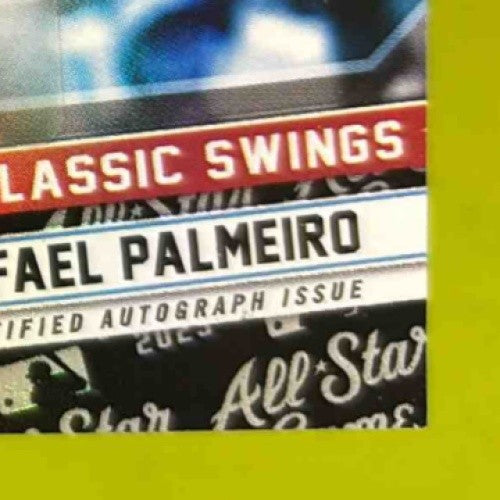 2025 Topps All-Star Game Mega Box Rafael Palmeiro Classic Swings Auto Black /10