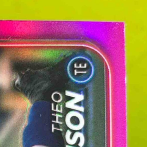 2024 Topps Chrome Theo Johnson Magenta Refractor 304/399 #257 RC New York Giants