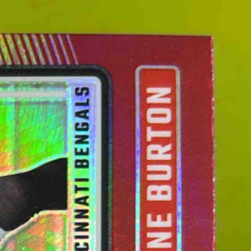 2024 Donruss Optic Jermaine Burton Red Hyper 251 Rated Rookie Cincinnati Bengals
