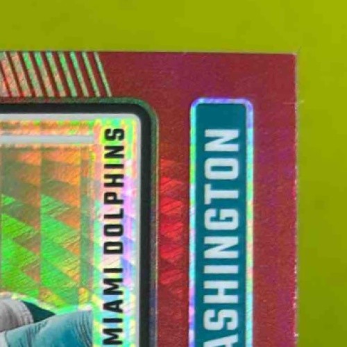 2024 Donruss Optic Malik Washington Red Hyper #272 Rated Rookie Miami Dolphins