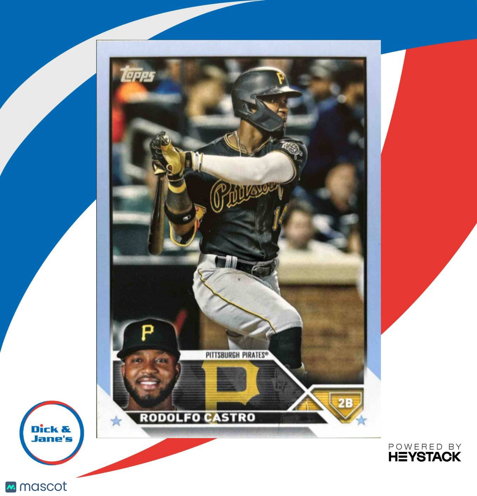 2023 Topps Rodolfo Castro Father's Day Powder Blue 37/50 #484 Pittsburgh Pirates
