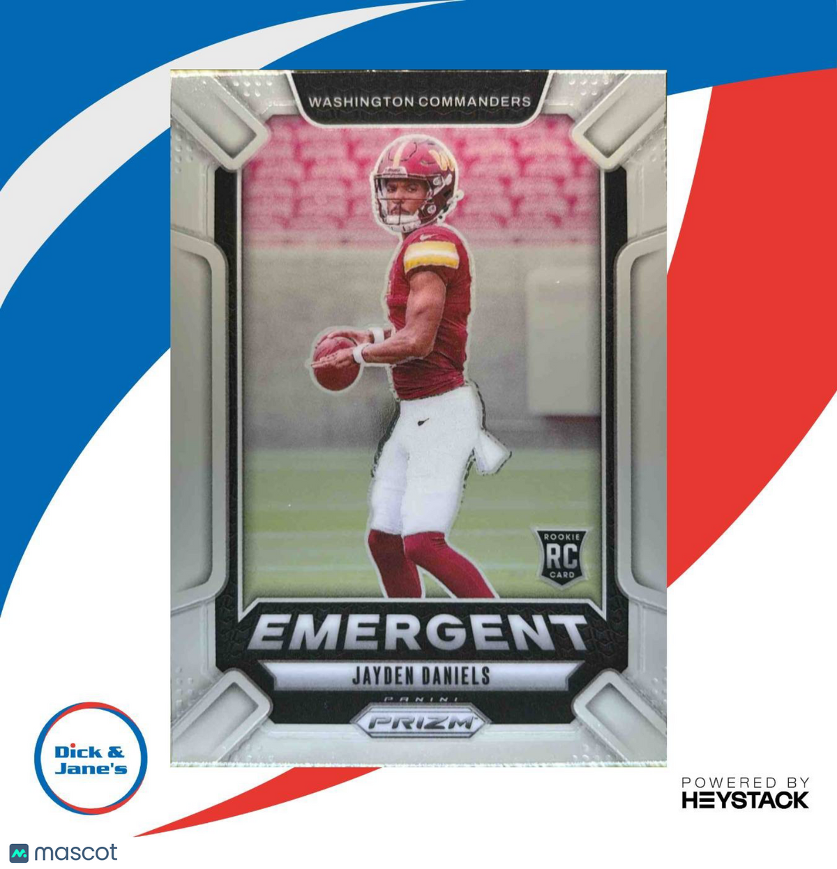 2024 Panini Prizm Jayden Daniels Emergent #2 RC Washington Commanders ROOKIE