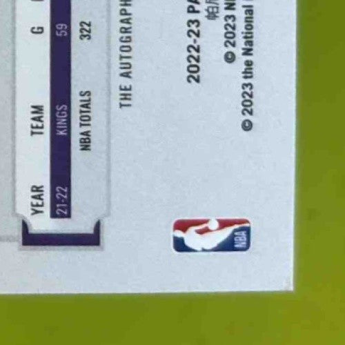 2022-23 Crown Royale De Aaron Fox Auto Pink 32/49 #CA-DAF Sacramento Kings