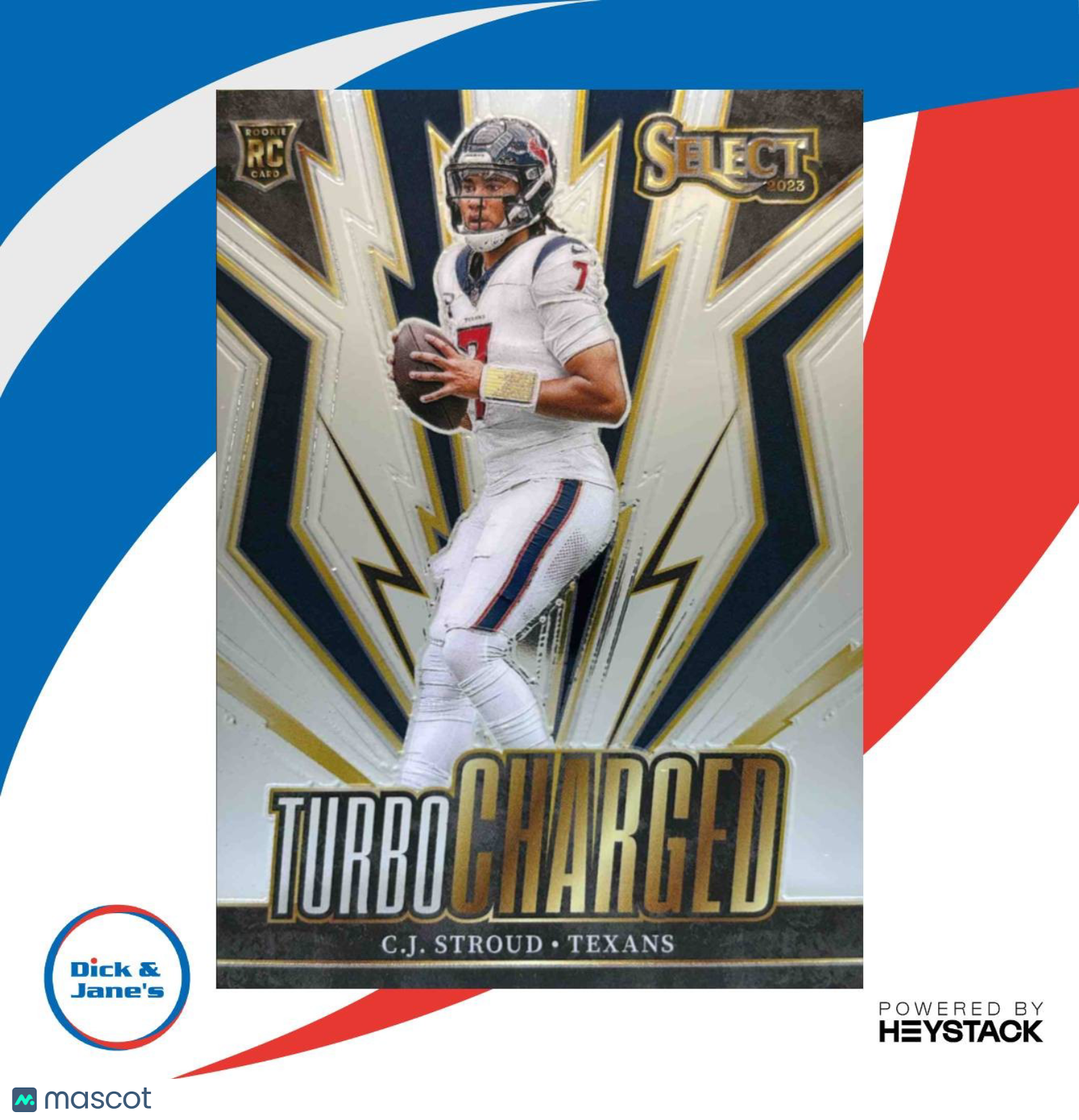 2023 Panini Select C.J. Stroud Turbocharged #TUR-CST RC Houston Texans