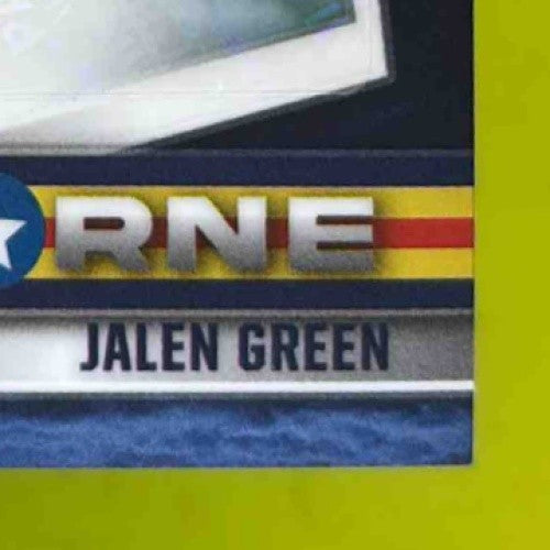 2021-22 Chronicles Jalen Green Airborne Signatures 21/49 Auto RC Houston Rockets