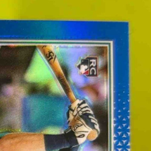 2022 Topps Chrome Cal Raleigh Blue Refractor 129/150 #149 RC Seattle Mariners