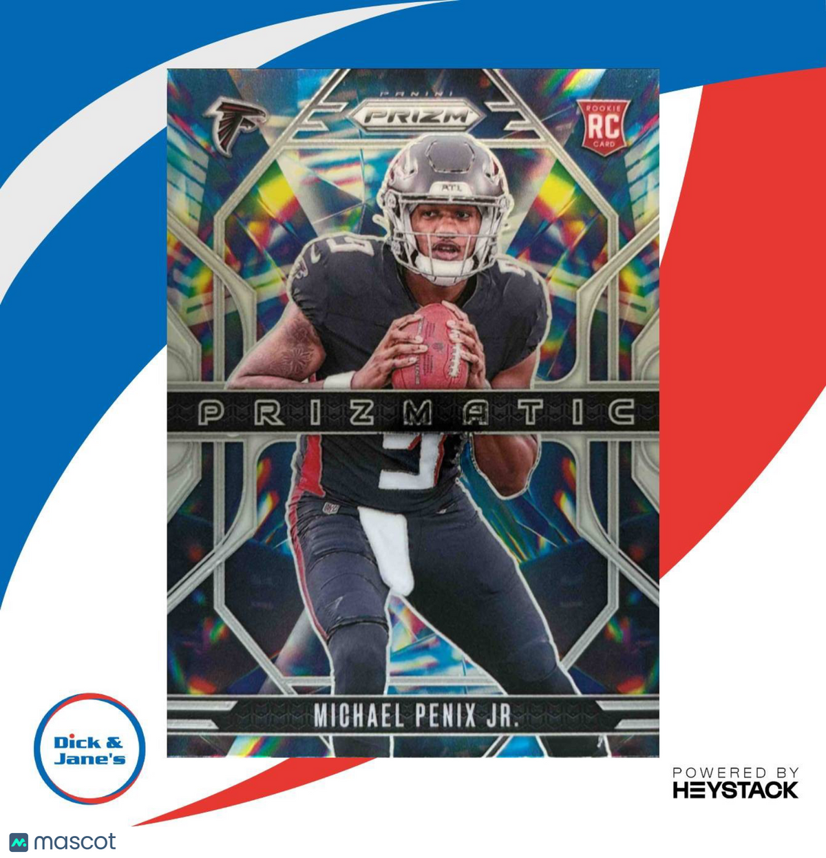 2024 Panini Prizm Michael Penix Jr. Prizmatic #10 RC Atlanta Falcons