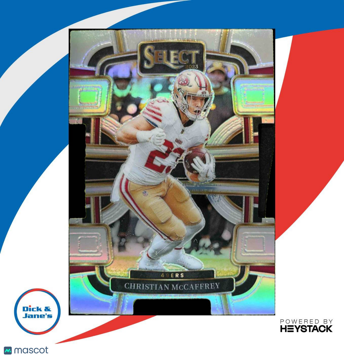 2023 Select Christian McCaffrey Silver Prizms Die Cut #88 San Francisco 49ers