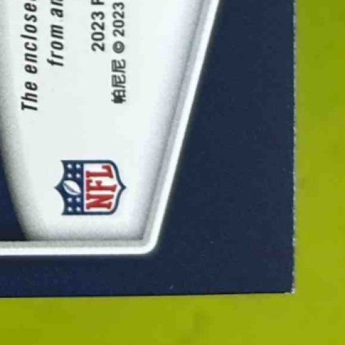 2023 Absolute Zach Charbonnet Rookie Materials Holo Silver 7/49 Seattle Seahawks
