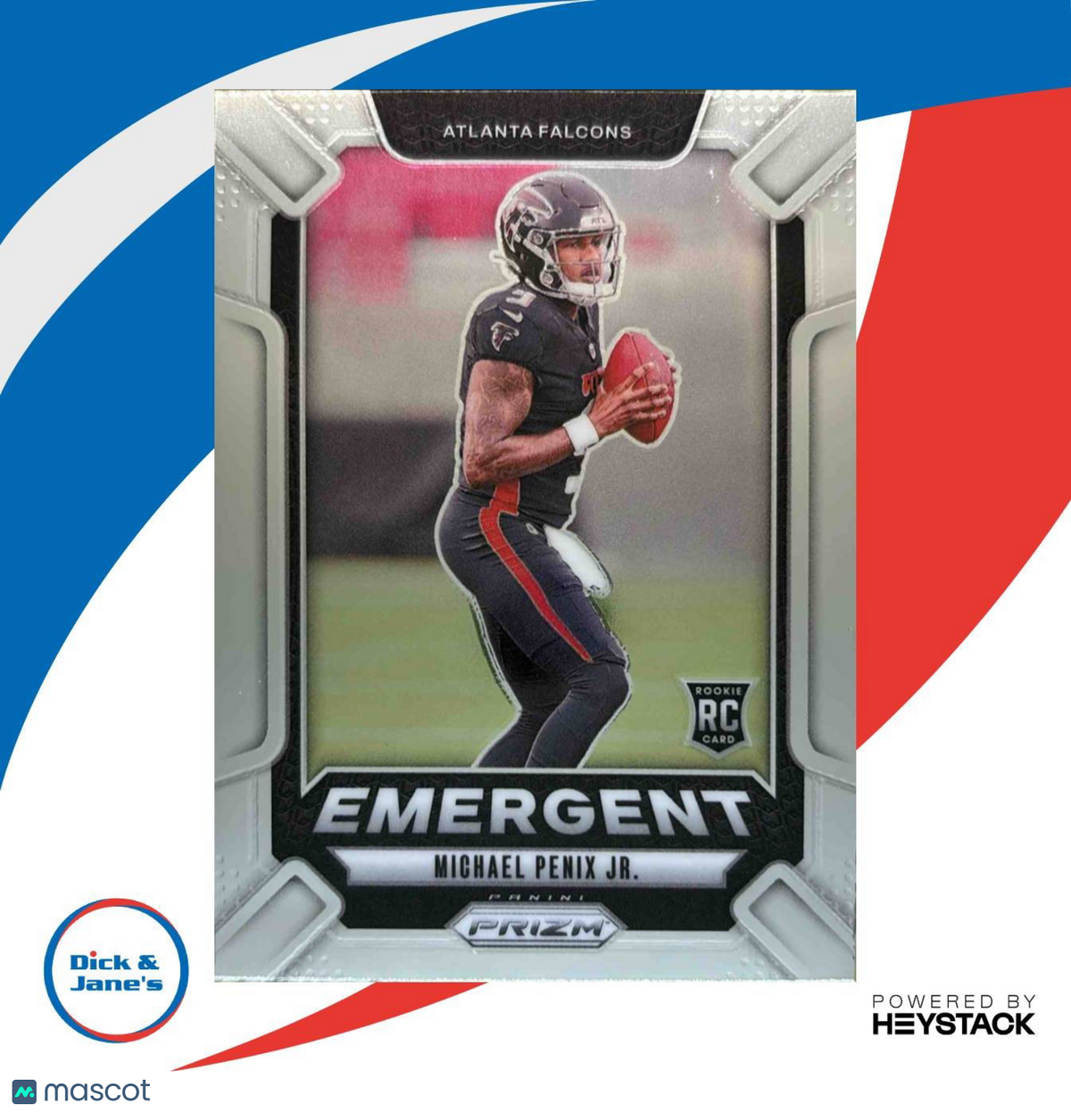 2024 Panini Prizm Michael Penix Jr. Emergent #20 RC Atlanta Falcons