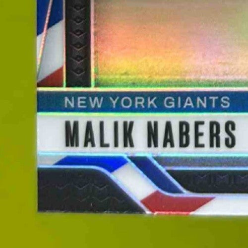2024 Panini Prizm Malik Nabers Red White and Blue #370 RC New York Giants