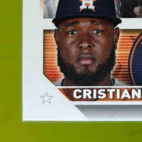2023 Topps Cristian Javier Image Variation Golden Mirror SSP #55 Houston Astros