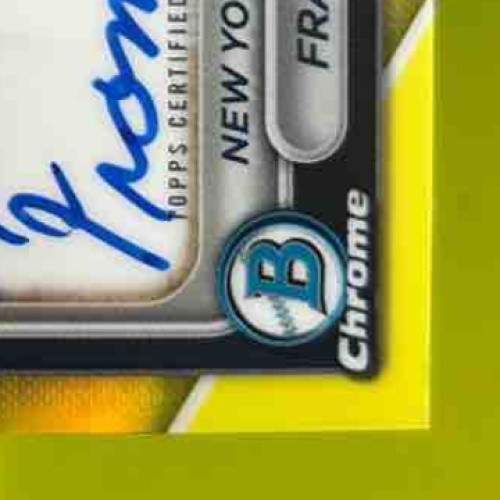 2024 Bowman Chrome Francisco Vilorio Auto Yellow fractor/75 1st Prospect Yankees