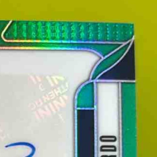2025 Panini Prizm Kyle Manzardo Sensational Signatures Green Prizms #SS-KM Auto