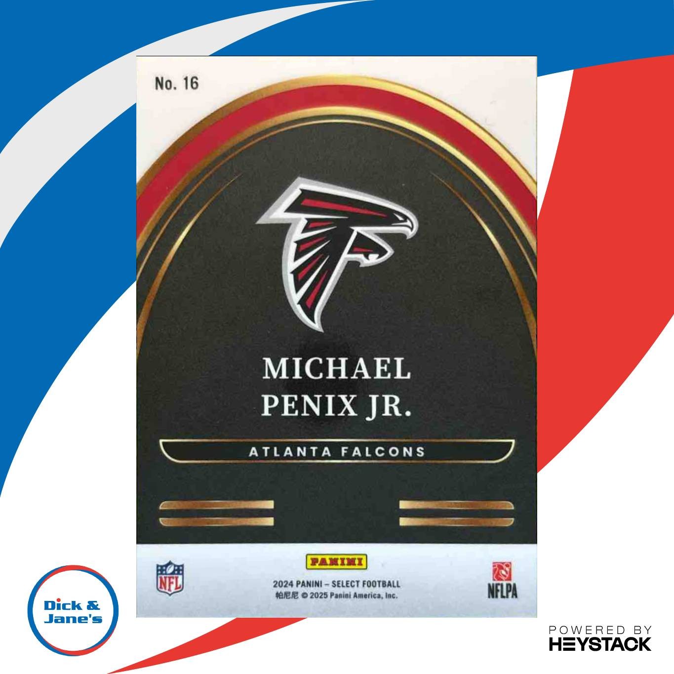 2024 Panini Select Michael Penix Jr. Future #16 RC Atlanta Falcons