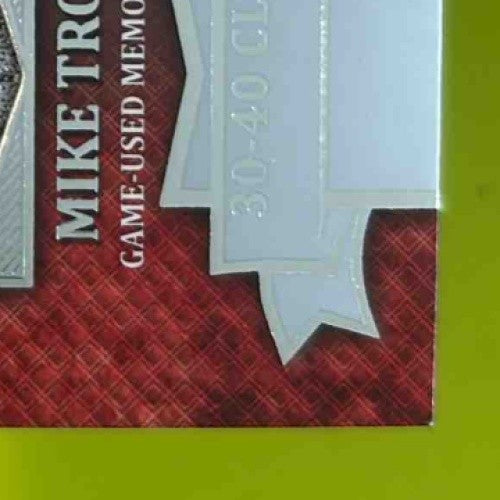 2013 Topps Mike Trout Chasing History Relics #CHR-MIT MEM Los Angeles Angels