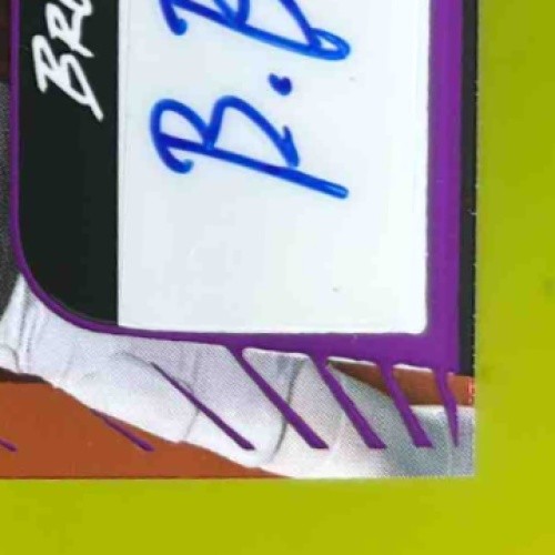 2023 Pro Set Pure Carson Beck Brock Bowers Pairings Purple /5 Auto Bulldogs