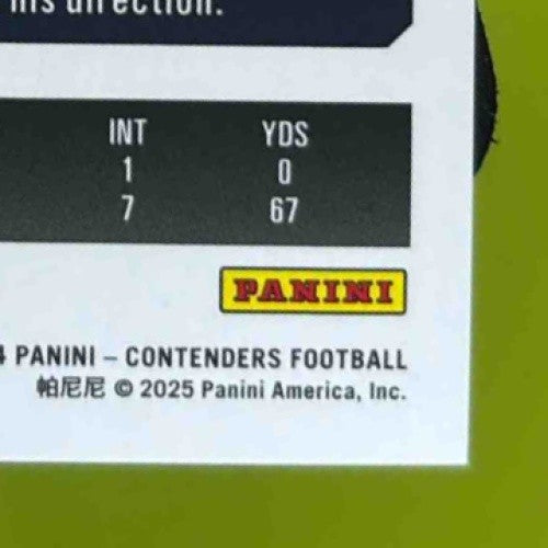 2024 Panini Contenders Patrick Surtain II Cracked Ice Ticket 12/25 #30 Broncos