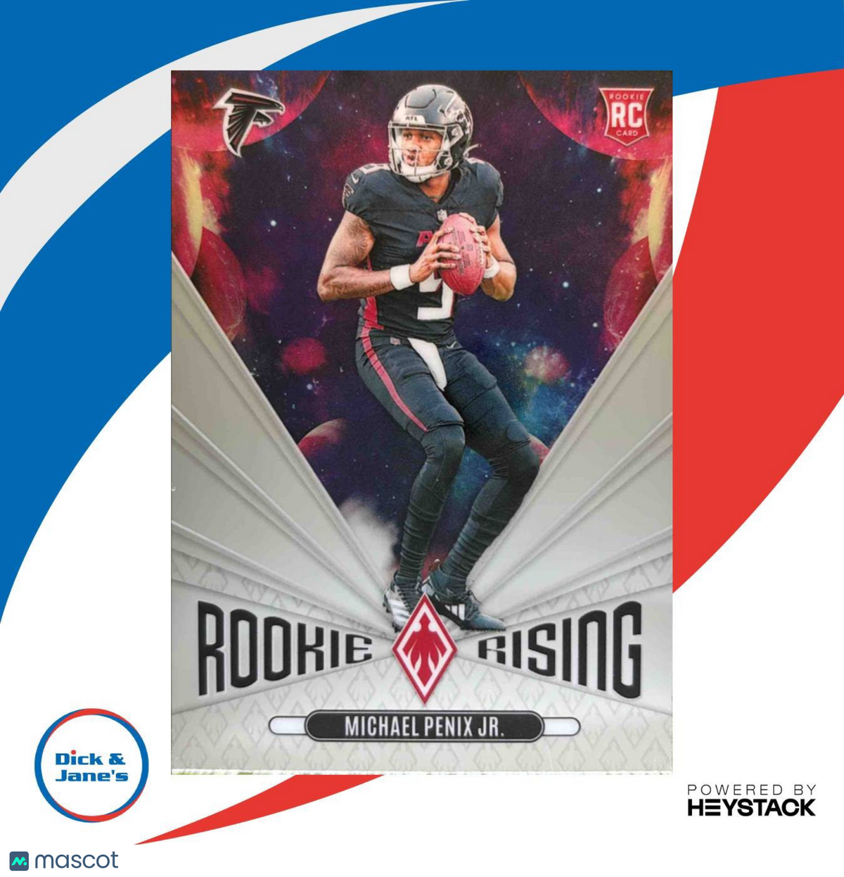 2024 Panini Phoenix Michael Penix Jr. Rookie Rising #RR-MPJ RC Atlanta Falcons
