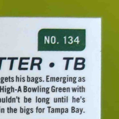 2024 Panini Prospect Edition Colton Ledbetter Holo Ticket Signatures #134 Rays