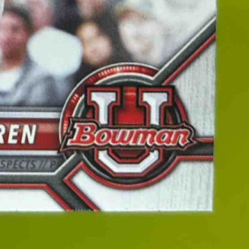 2021-22 Bowman University Chet Holmgren #38 Gonzaga Bulldogs
