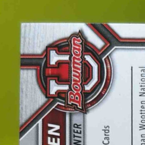 2021-22 Bowman University Chet Holmgren #38 Gonzaga Bulldogs