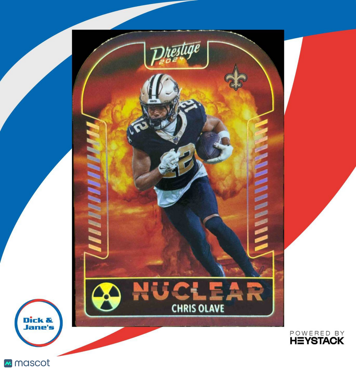2024 Panini Prestige Chris Olave Nuclear #N-COE New Orleans Saints