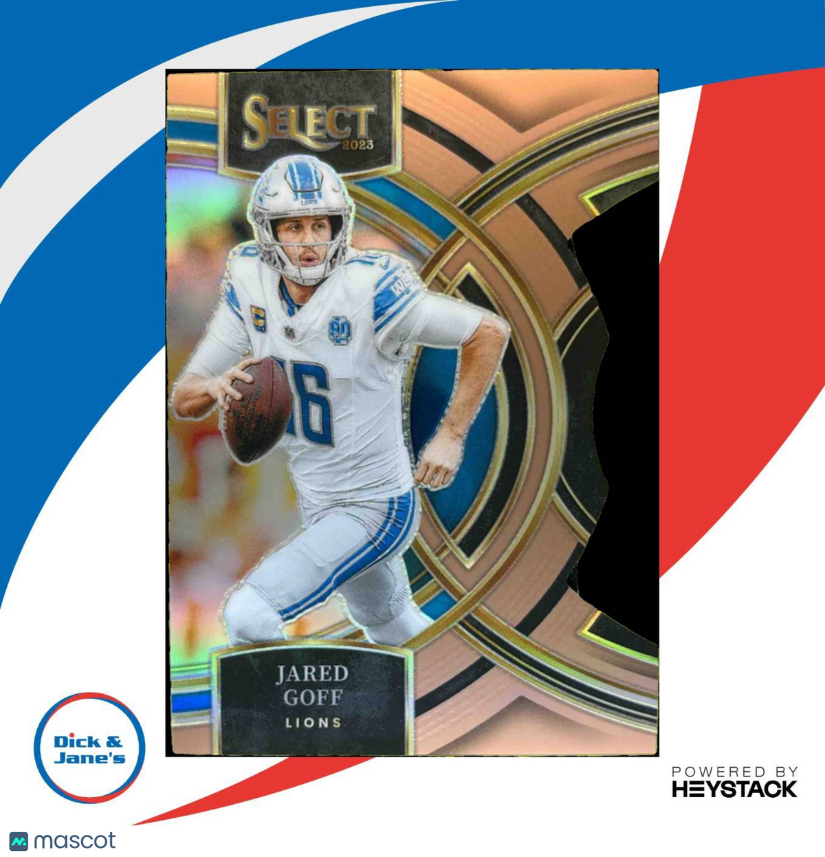 2023 Select Jared Goff Copper Prizms Die Cut 251/299 #178 Premier Detroit Lions