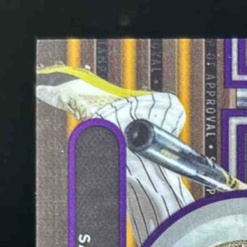 2024 Topps Tribute Juan Soto Stamp of Approval Relics Purple 36/50 Padres