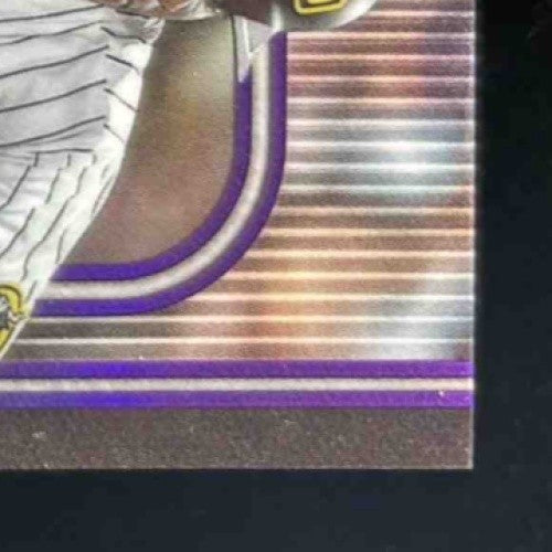 2024 Topps Tribute Juan Soto Stamp of Approval Relics Purple 36/50 Padres
