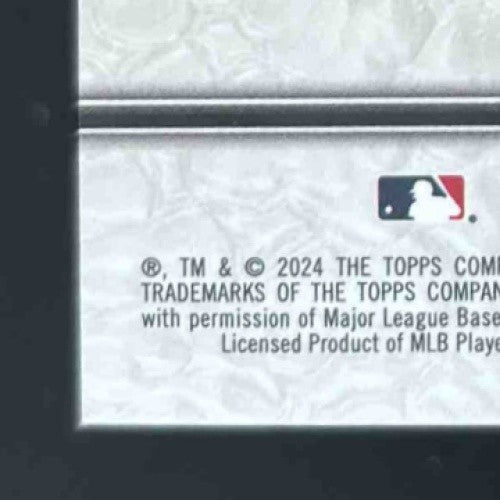 2024 Topps Tribute Juan Soto Stamp of Approval Relics Purple 36/50 Padres