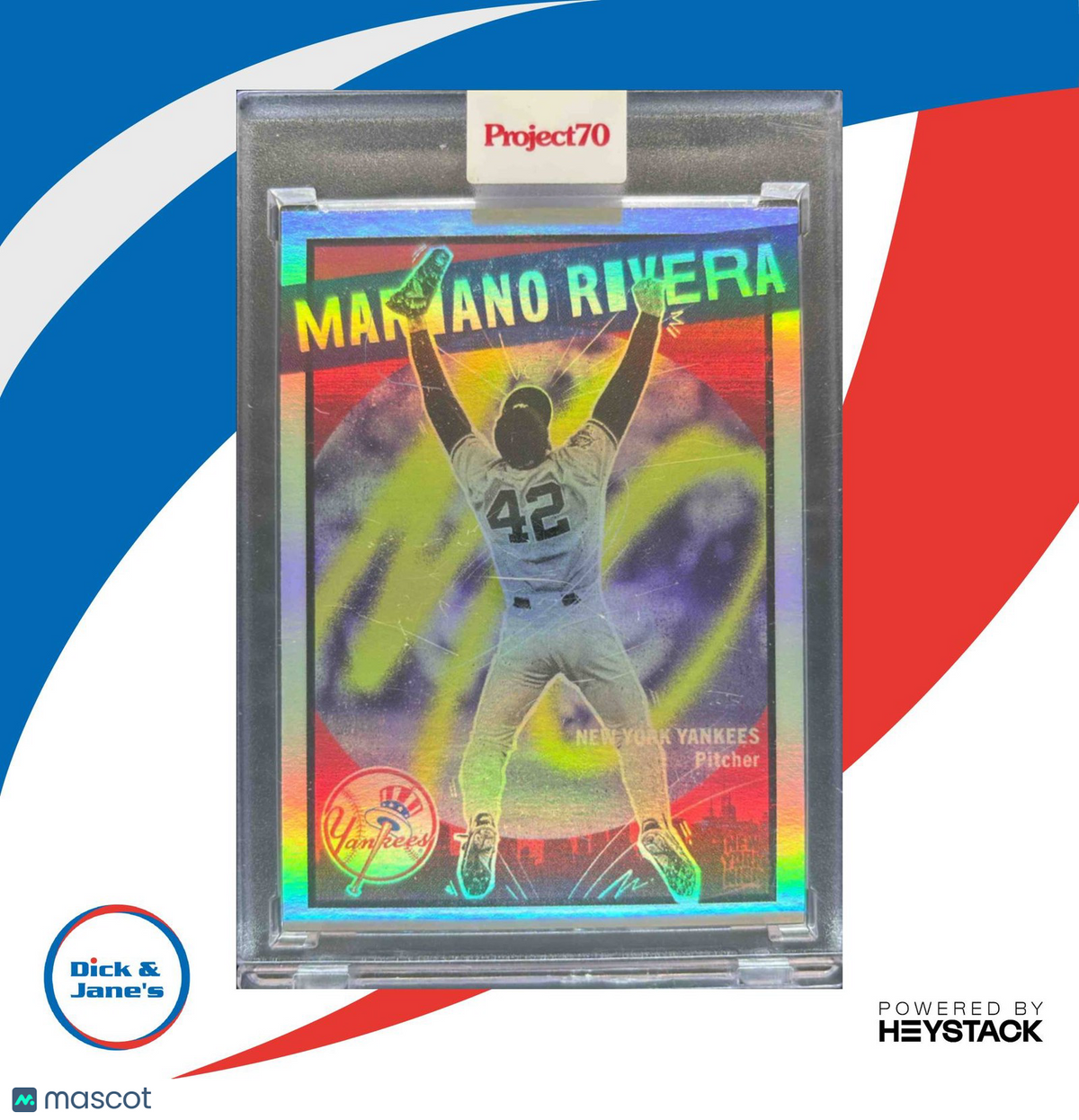 2021 Topps Project70 Mariano Rivera Rainbow Foil /70 1959 #230 New York Yankees
