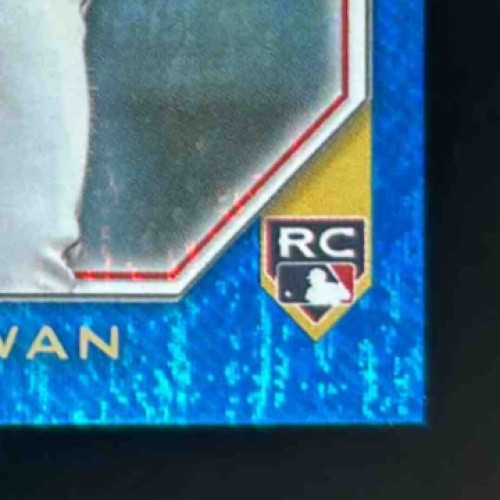 2022 Topps Gallery Steven Kwan Blue Pattern 5/50 #166 RC Cleveland Guardians