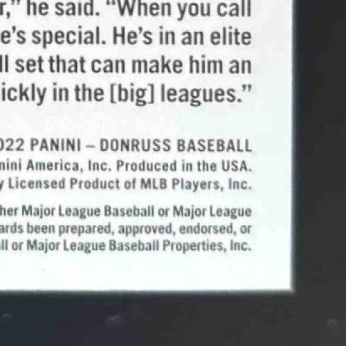 2022 Panini Donruss Jarren Duran Red 1115/2022 #40 RC Rated Rookie Boston Sox