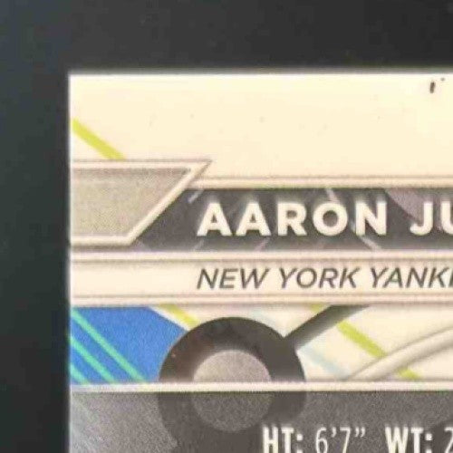 2023 Topps Finest Aaron Judge Aqua Refractor 108/199 #1 New York Yankees