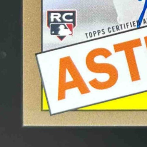 2020 Topps Yordan Alvarez 1985 35th Anniversary Auto Gold /50 RC Houston Astros