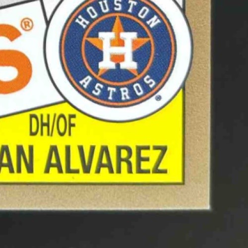 2020 Topps Yordan Alvarez 1985 35th Anniversary Auto Gold /50 RC Houston Astros