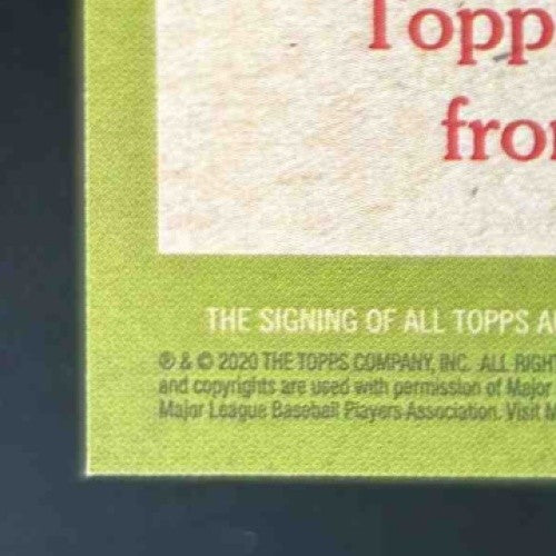2020 Topps Yordan Alvarez 1985 35th Anniversary Auto Gold /50 RC Houston Astros