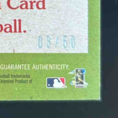 2020 Topps Yordan Alvarez 1985 35th Anniversary Auto Gold /50 RC Houston Astros