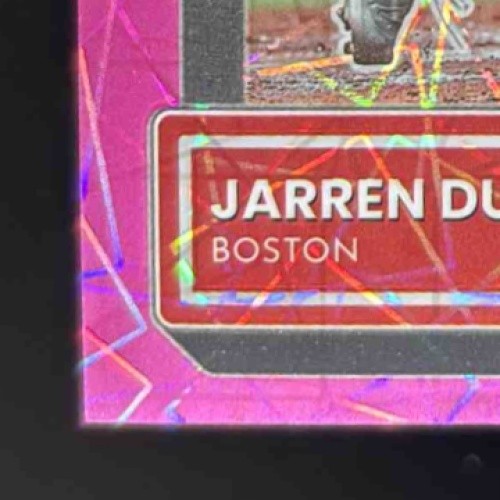 2022 Donruss Optic Jarren Duran Pink Velocity Prizm /249 #40 RC Boston Red Sox