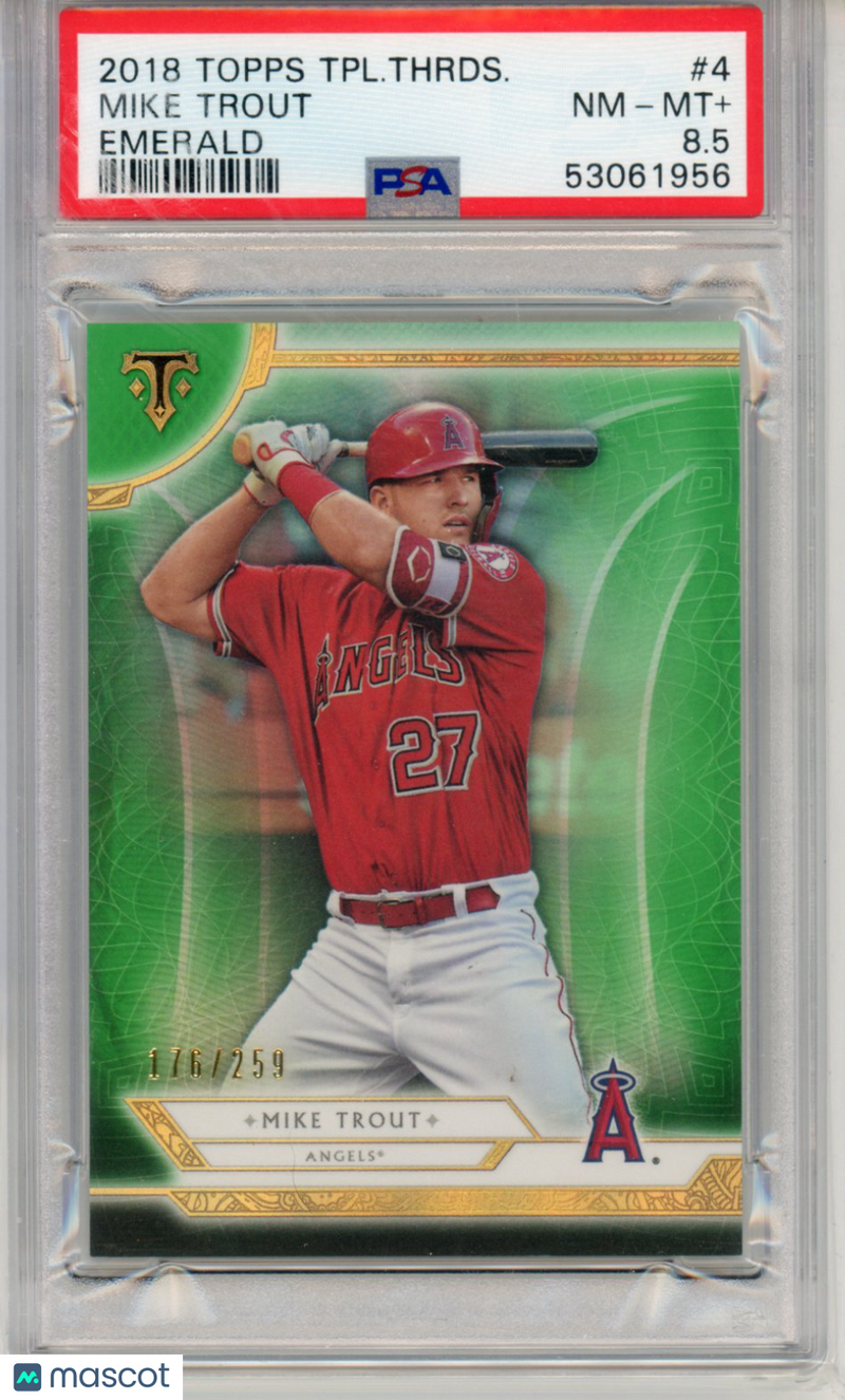 2018 Topps Triple Threads Mike Trout Emerald