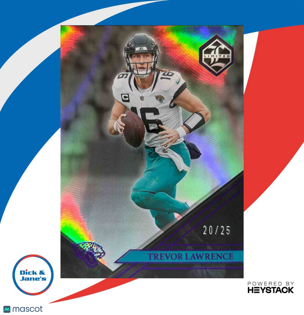 2022 Limited Trevor Lawrence Amethyst Spotlight 20/25 #55 Jacksonville Jaguars