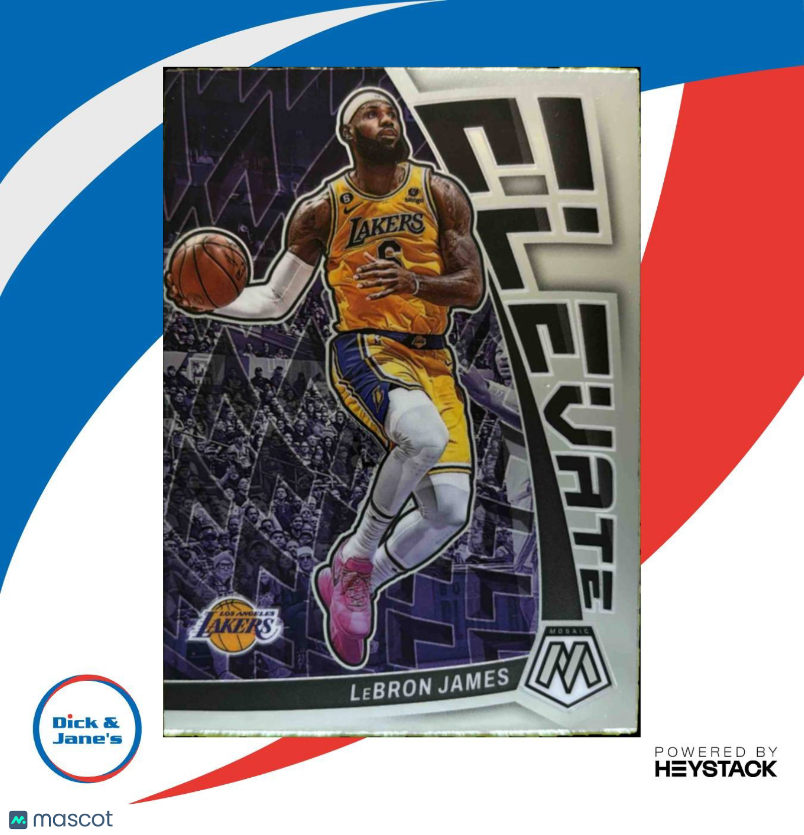 2022-23 Panini Mosaic LeBron James Elevate #4 Los Angeles Lakers