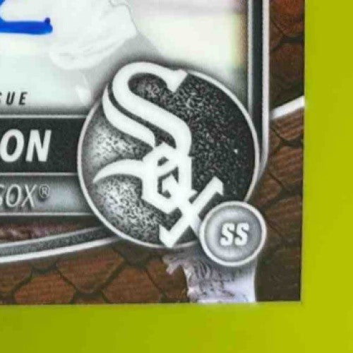 2025 Bowman Javier Mogollon Chrome Auto Reptilian Orange Refractor /25 White Sox