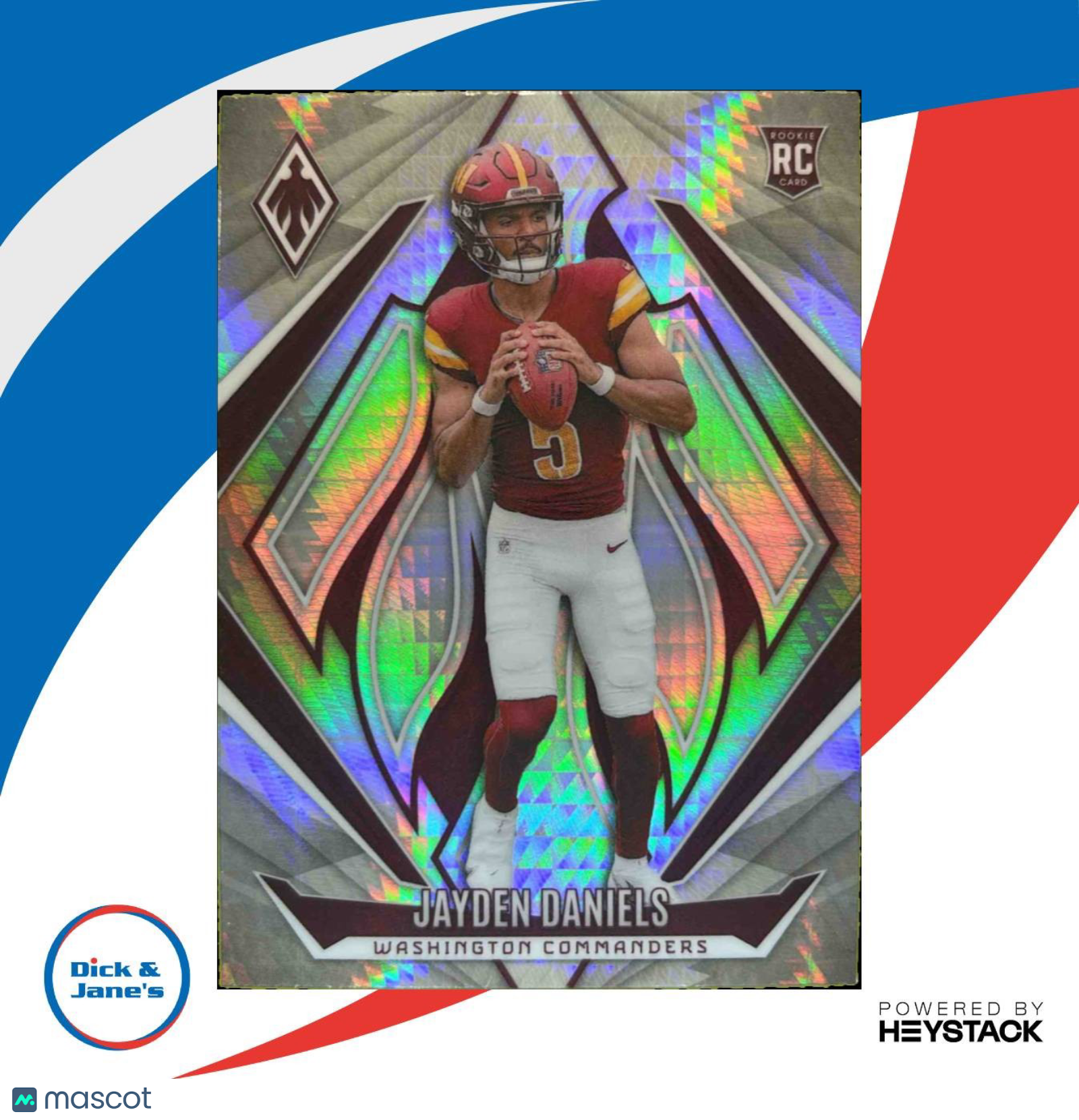 2024 Panini Phoenix Jayden Daniels Hyper #198 RC Washington Commanders
