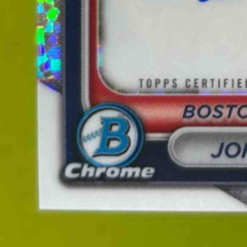 2024 Bowman Johanfran Garcia Chrome Auto Mini Diamond Refractor/100 Prospect Sox