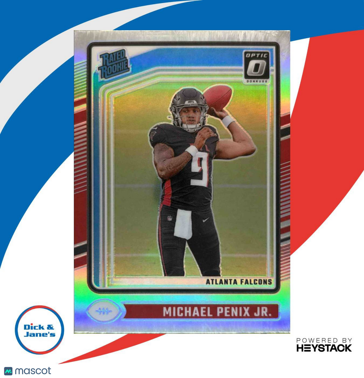 2024 Donruss Optic Michael Penix Jr. Holo #279 Rated Rookie Atlanta Falcons