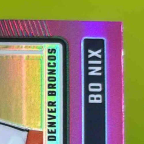 2024 Panini Donruss Optic Bo Nix Pink #209 Rated Rookie Denver Broncos