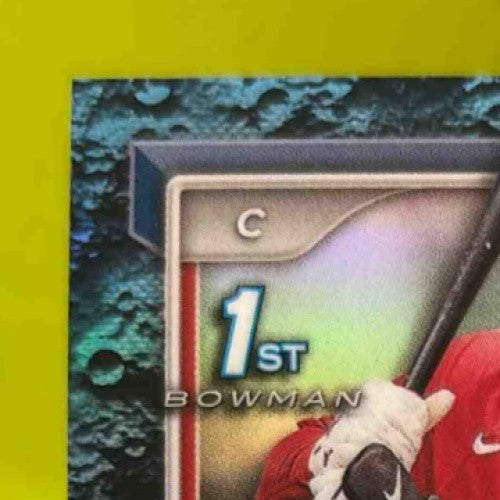 2024 Bowman Johanfran Garcia Chrome Auto Blue Lunar Refractor /150 Prospect Sox